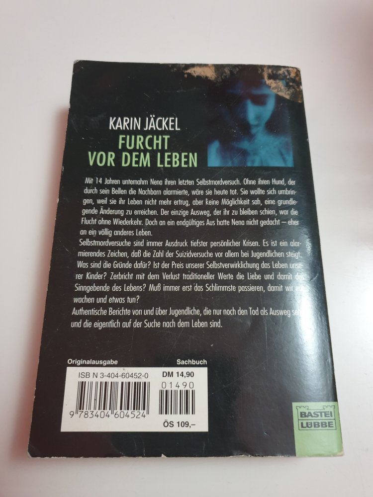 Furcht vor dem Leben - Karin Jäckel