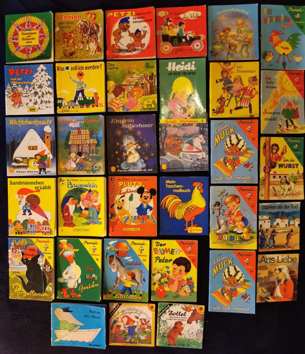 Kinderbücher, Pestalozzi, Pevau, Walt Disney