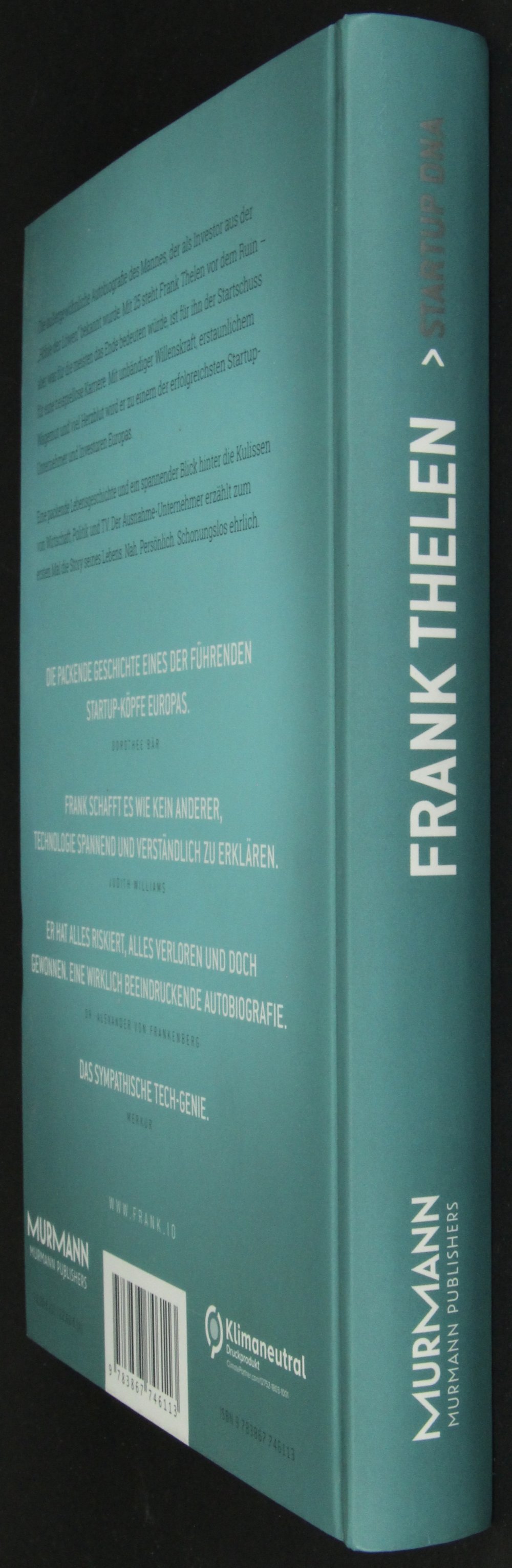 AutoBiografie Frank Thelen Startup-DNA Buch Höhle der Löwen Biografie Finanzen 