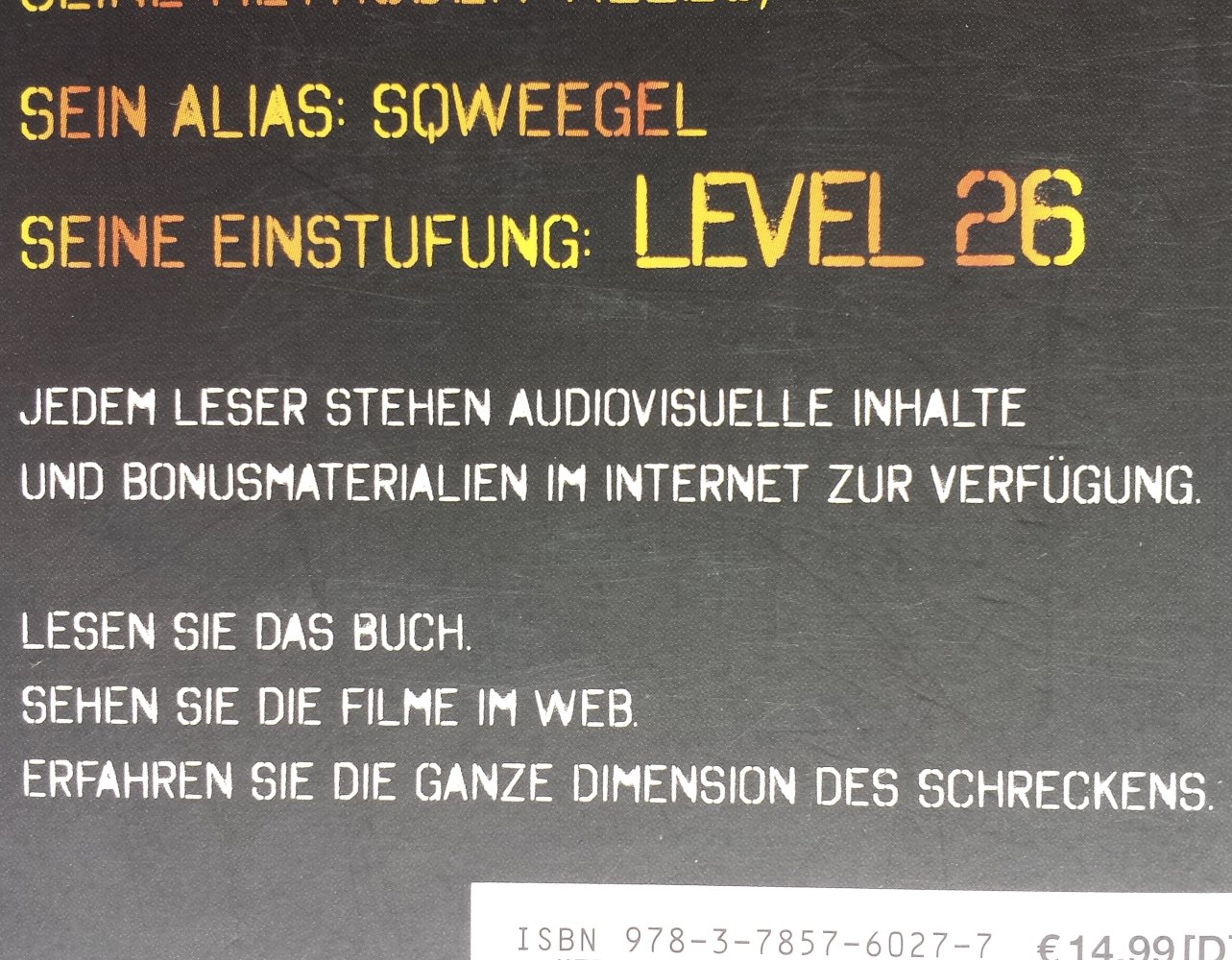 Buch Level 26 Dark Origins Horror Krimi Thriller Dark Origins level26 Taschenbuch 