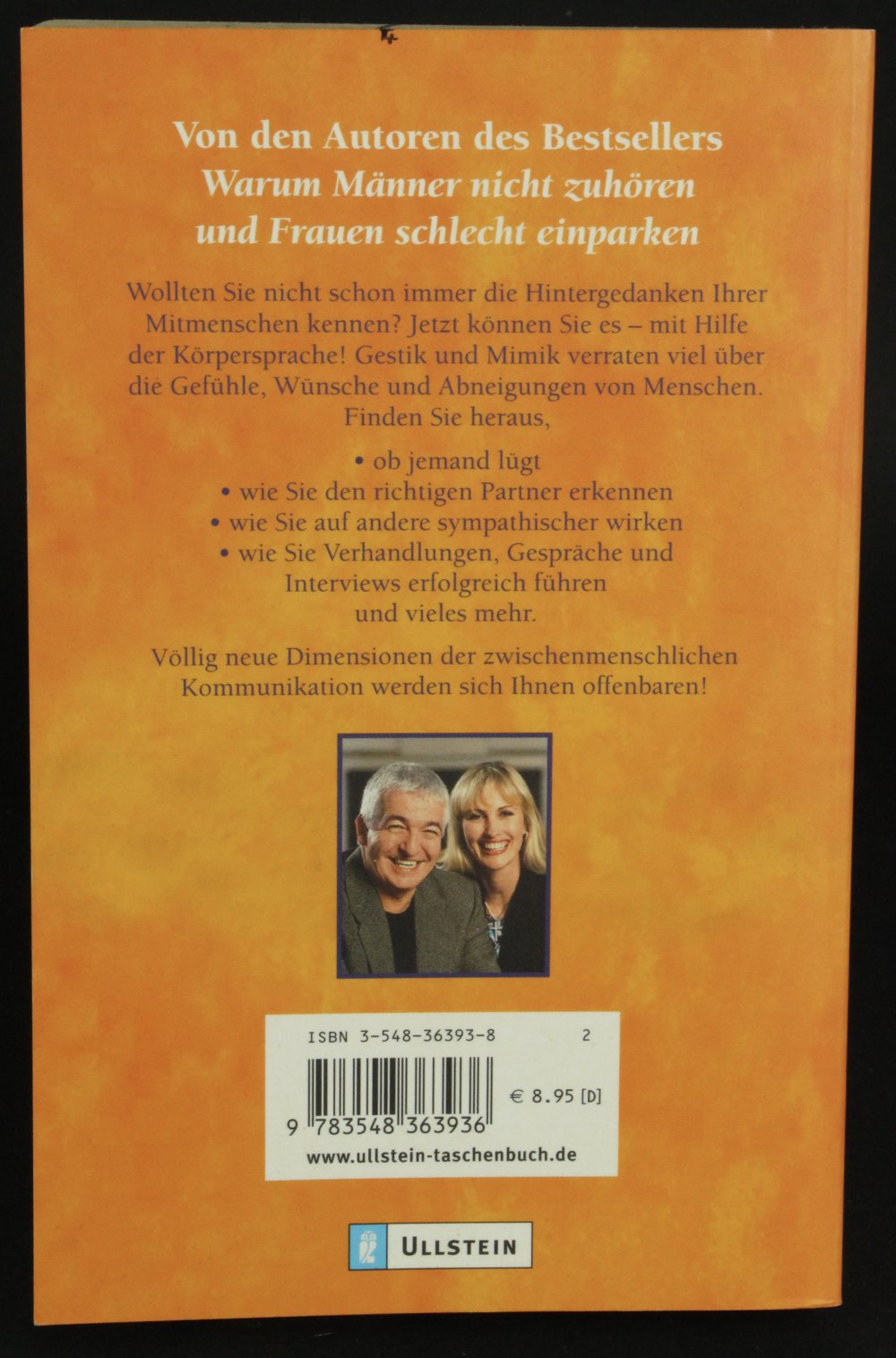 Der tote Fisch in der Hand Sachbuch Ratgeber Körpersprache Liebe Buch Psychologie Allan Barbara Pease