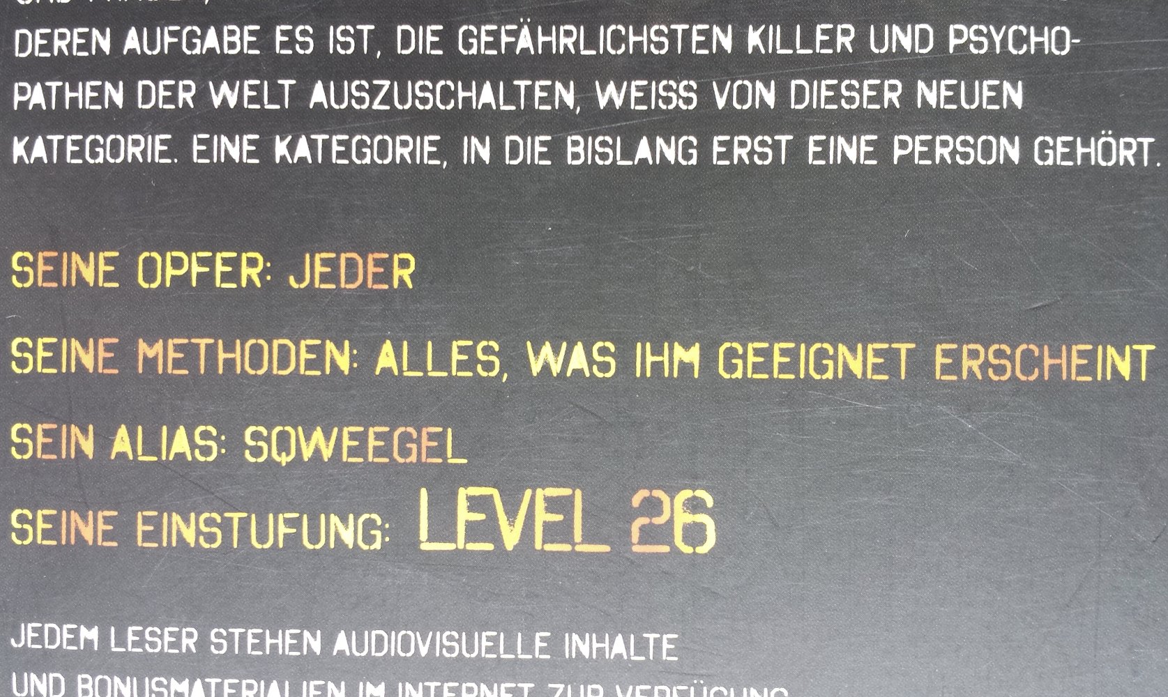 Buch Level 26 Dark Origins Horror Krimi Thriller Dark Origins level26 Taschenbuch 