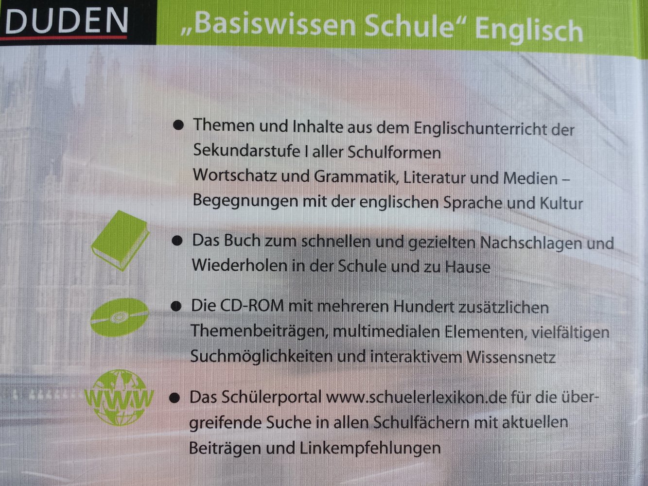 Buch Duden Basiswissen Englisch Klasse 5-10 Schüler-hilfe Schule