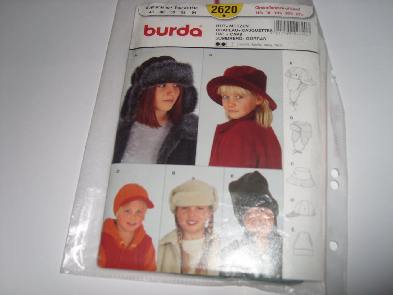 Verschiedene Schnittmuster