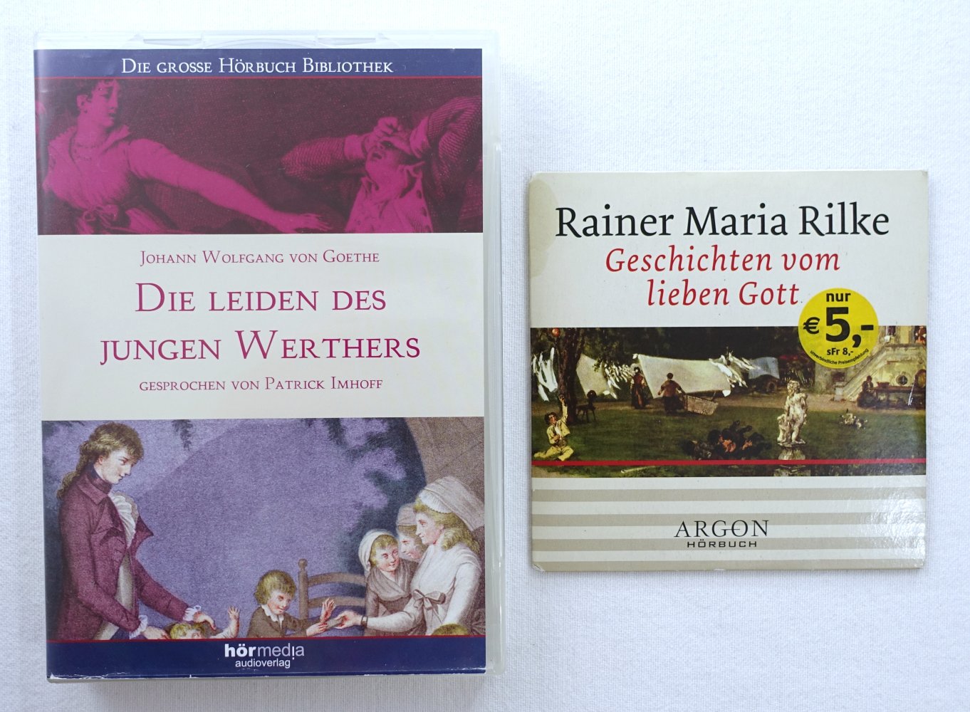 Audiobücher: Leiden des jungen Werthers, Geschichten vom lieben Gott