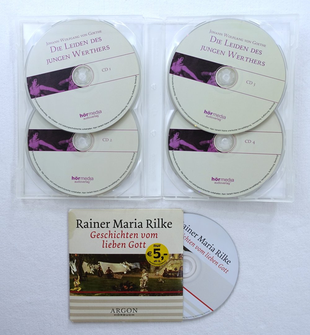 Audiobücher: Leiden des jungen Werthers, Geschichten vom lieben Gott