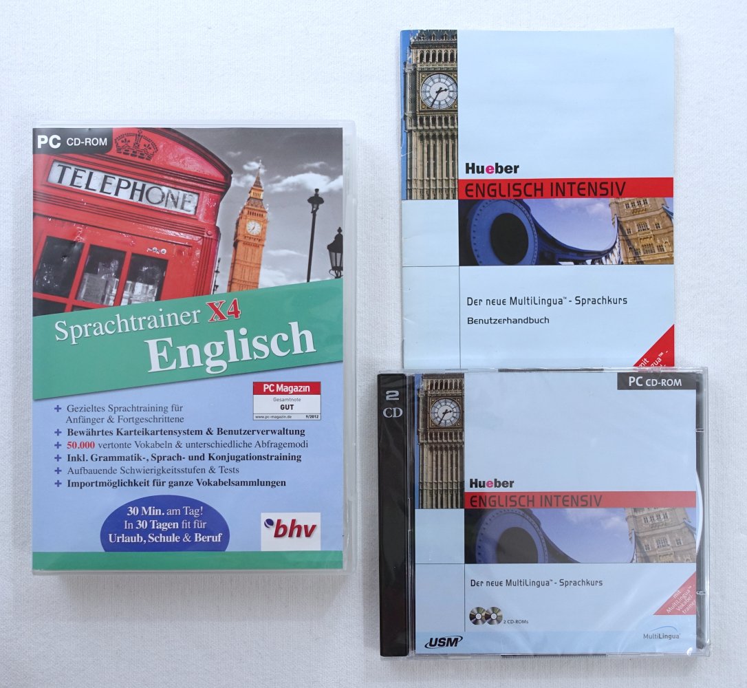 Set: Englisch Sprachtrainer + Intensiv Sprachkurs CD-ROM