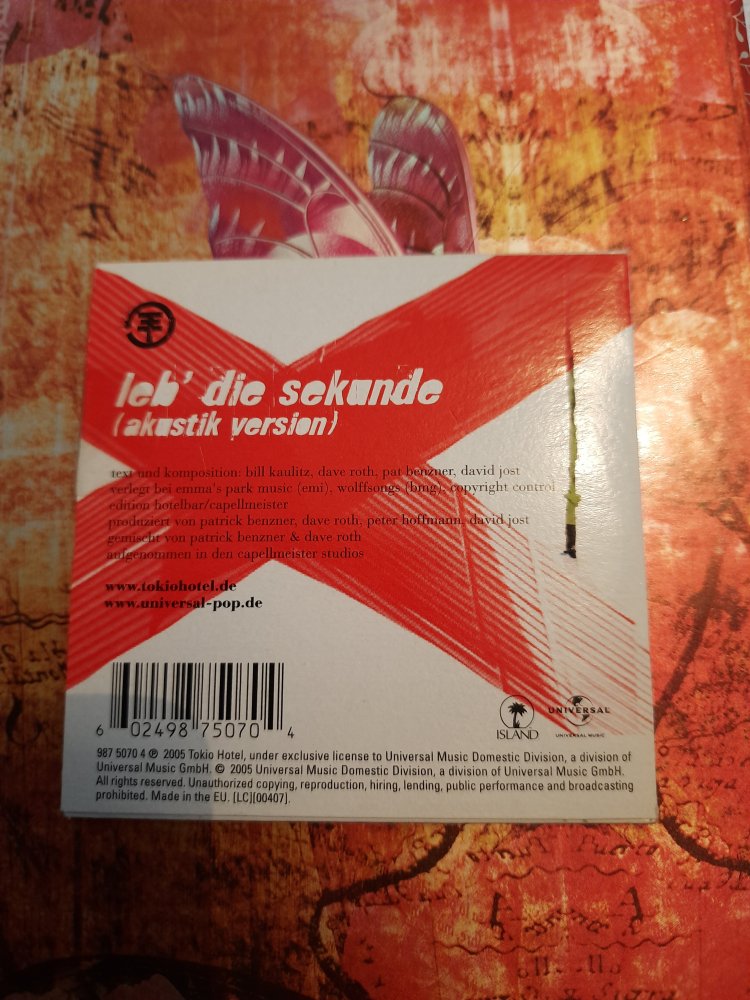 Tokio Hotel Mini CD Single