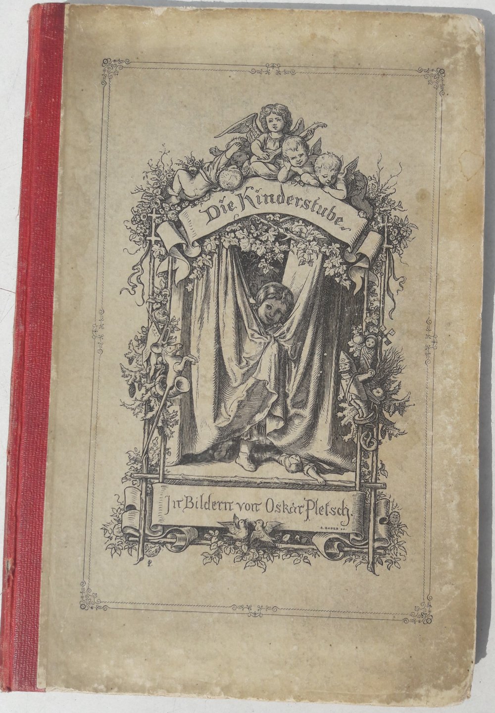Bilderbuch Die Kinderstube O. Pletsch, 1869, 36 Bilder m Gedicht