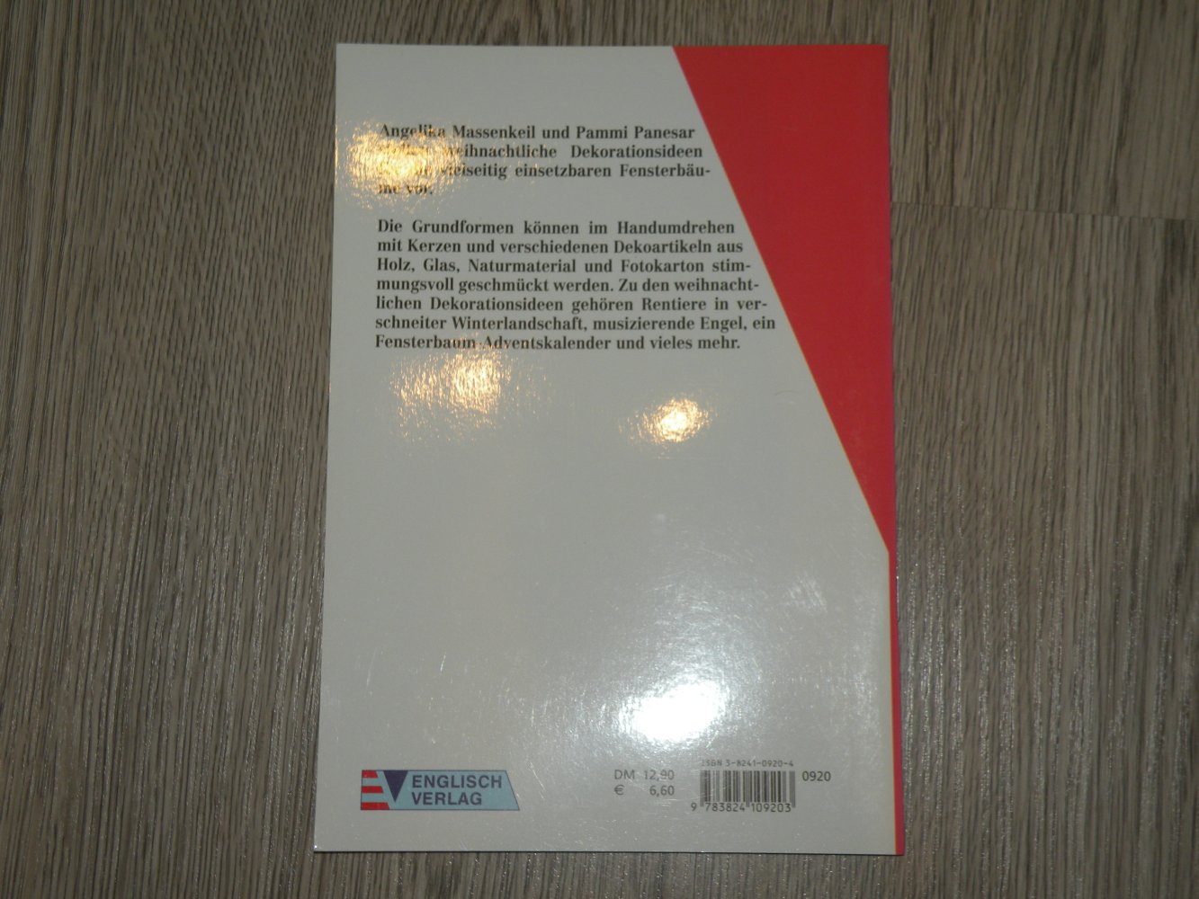 Sammlungsauflösung Basteln Bastelbuch Dekoration Fensterbäume zur Weihnachtszeit Angelika Massenkeil