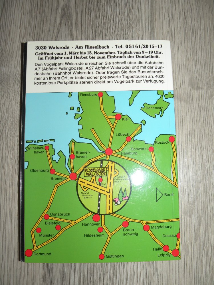 Buch Vogelpark Walsrode Ein Park wie kein anderer Niedersachsen Heinz Sielmann