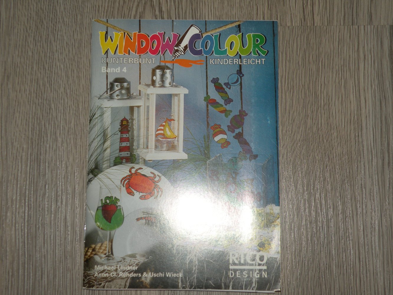 Sammlung Basteln Bastelbuch Window Color 43 Glasmalideen für Fenster Küche Bad Party Michael Lindner