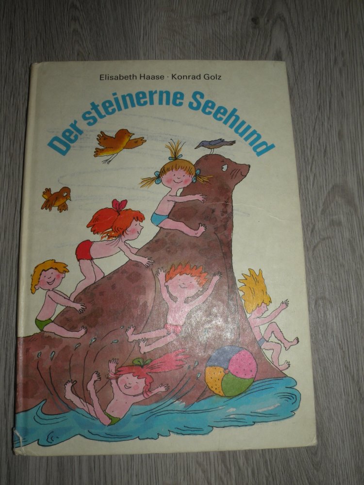 DDR Buch Retro Ostalgie Kinderbuch Der steinerne Seehund Haase Dachbodenfund 