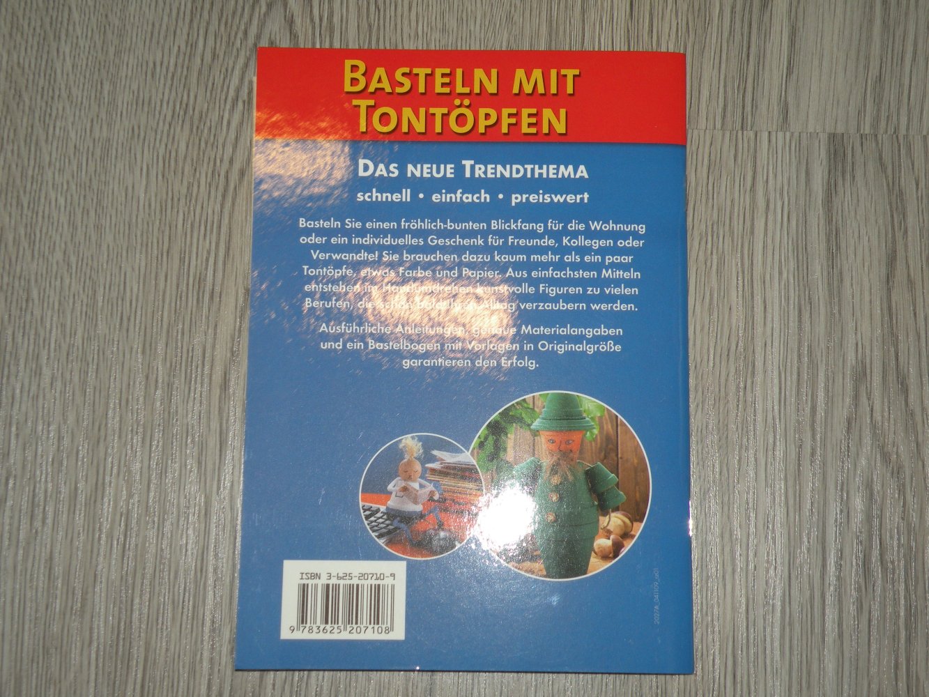 Sammlungsauflösung Bastelbuch Basteln mit Tontöpfen Thema: Berufe wie neu