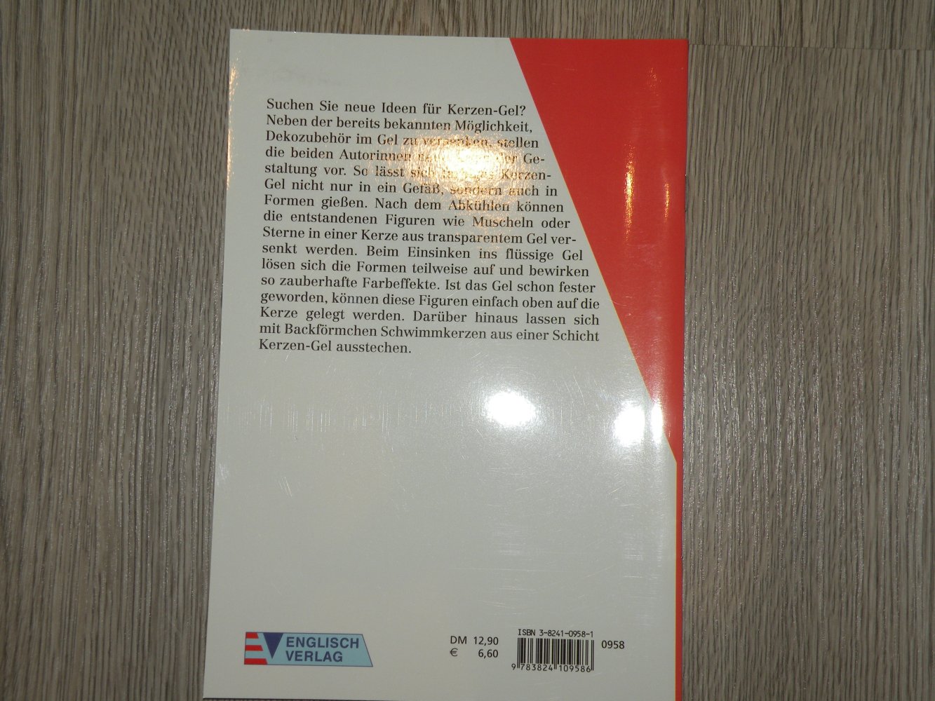 Sammlungsauflösung Basteln Bastelbuch Kerzen- Gel Neue Ideen - Angelika Massenkeil