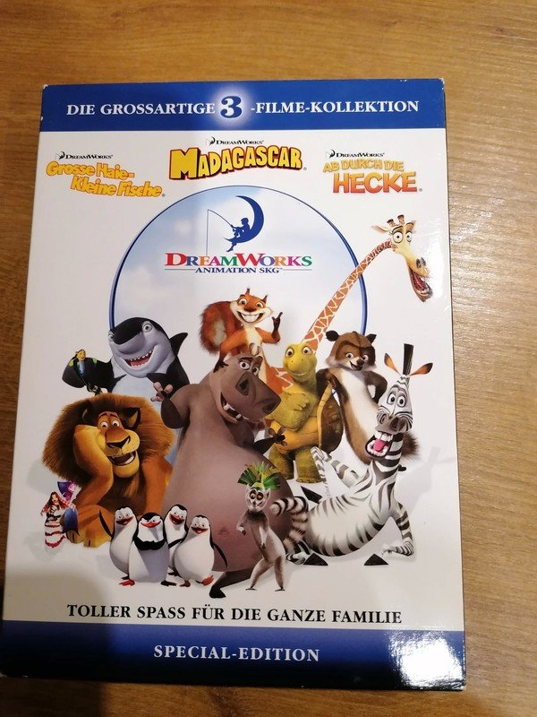 Special Edition Madagscar Ab durch die Hecke Groß Haie kleine Fische DVD Box