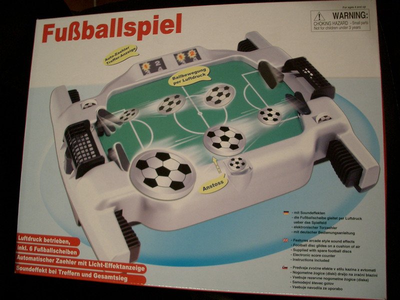 Air Soccer Luft Tisch Fußball Flipper Kicker Spiel elektronisch mit Geräusch