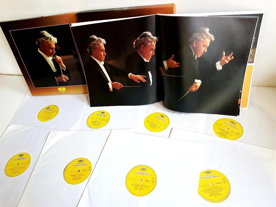  Vinyl Beethoven 9 Symphonien Karajan Berliner Philharmoniker Box-Set 8 LP Club-Edition