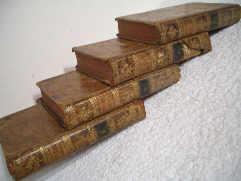 Histoire DE L`ADMIRABLE DON Quichotte,4 BÄNDE, RAR AN VI. 1798