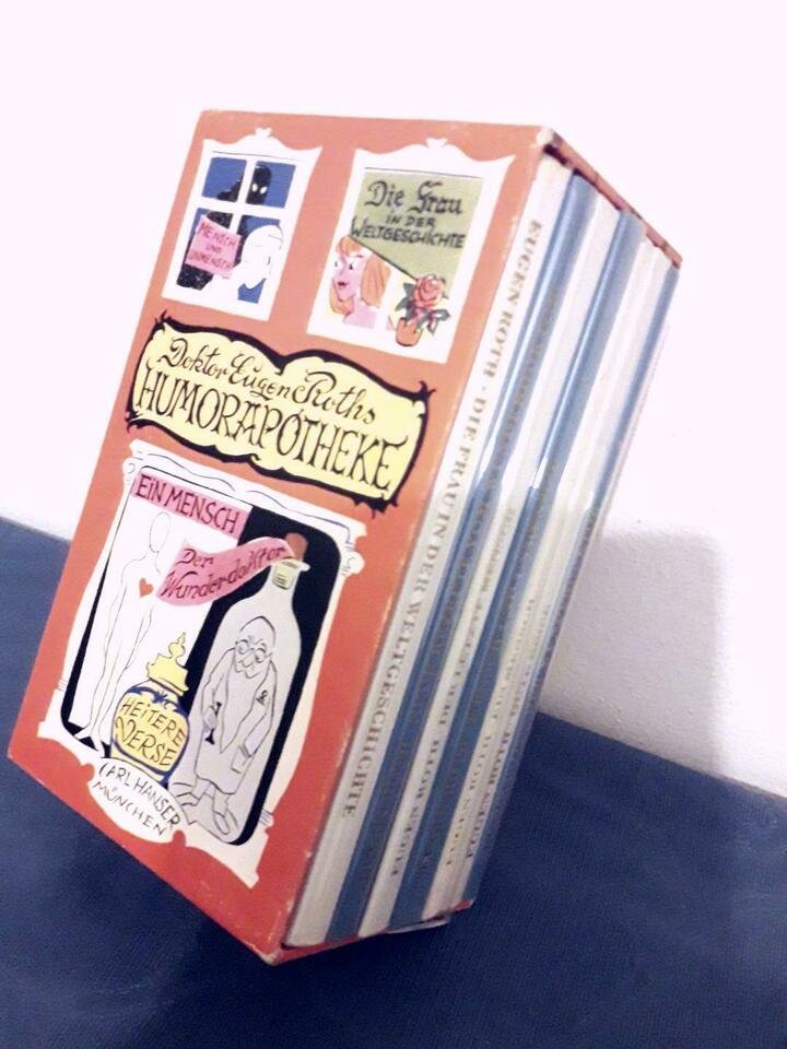 Doktor Eugen Roths Humorapotheke.7 Bd. in Schuber