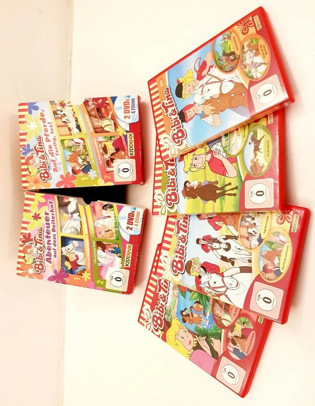 Kinder DVDs 4Stück= 8 Filme Bibi & Tina