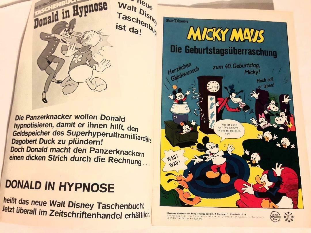 Micky 40 Jahre jung Sonderheft 1970 Top- Zustand