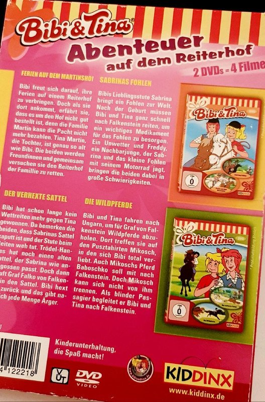 Kinder DVDs 4Stück= 8 Filme Bibi & Tina