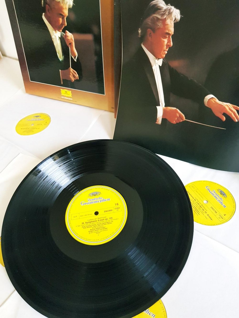  Vinyl Beethoven 9 Symphonien Karajan Berliner Philharmoniker Box-Set 8 LP Club-Edition