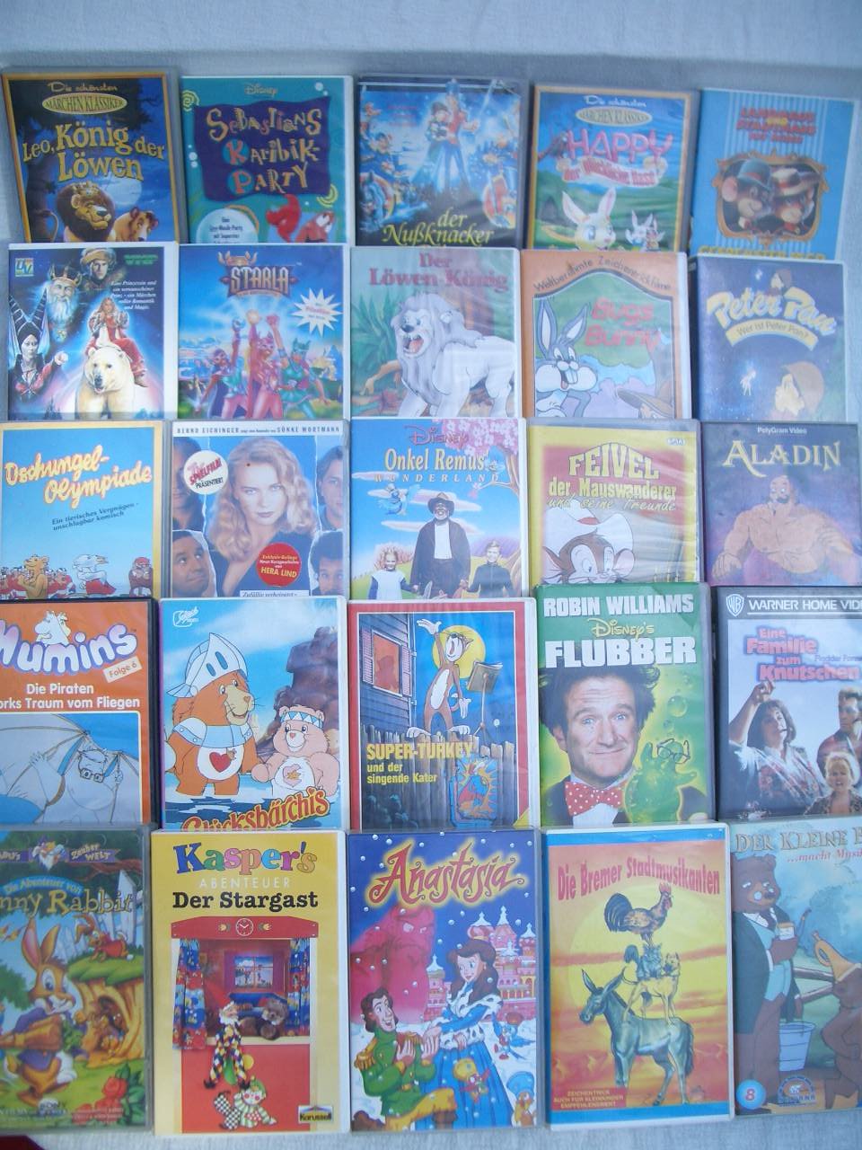 Walt Disney Sammlung VHS Video Kassetten Filme f. Kinder
