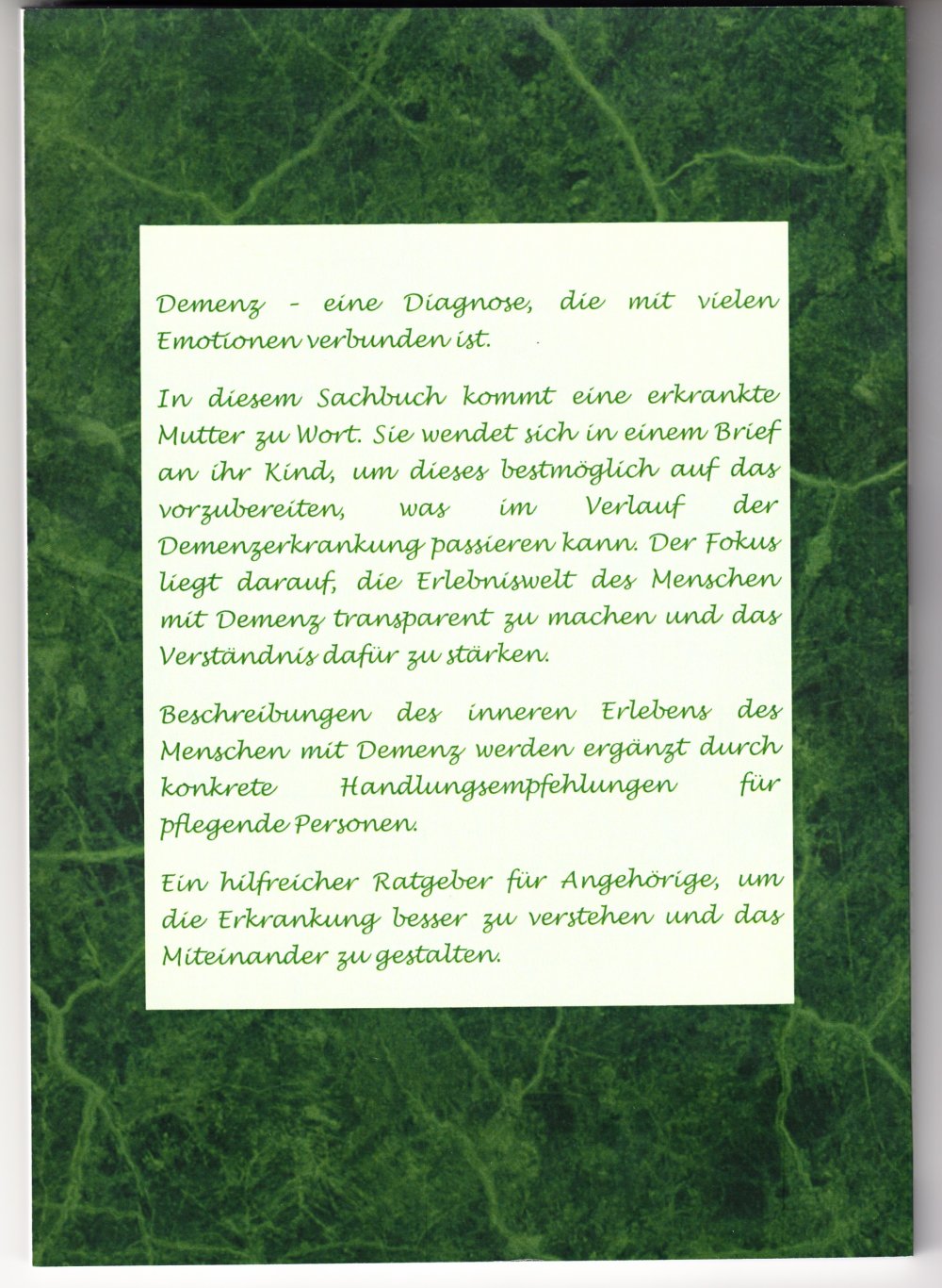 Ratgeber für Angehörige von Menschen mit Demenz - 