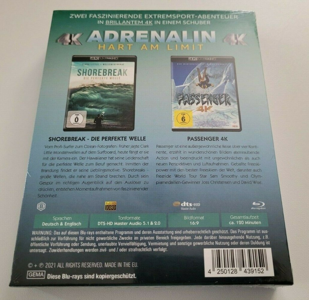 Adrenalin - Hart am Limit (4K UHD) Blu-ray , Neu in OVP
