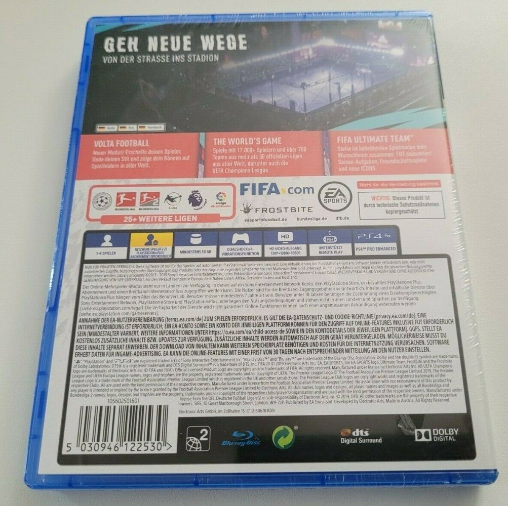 FIFA 20 PlayStation 4 Videospiel , Neu in OVP
