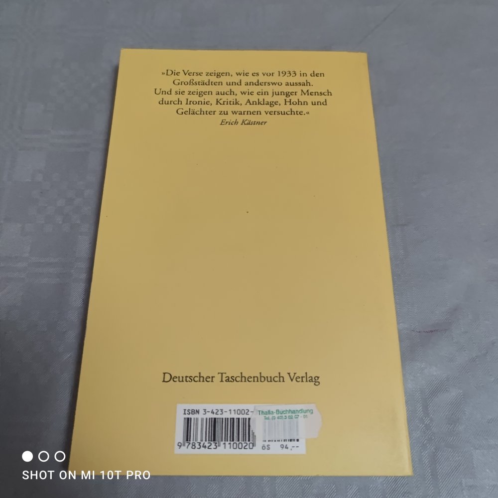 Erich Kästner - Bei Durchsicht meiner Bücher