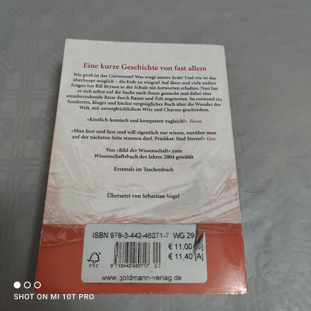 Eine kurze Geschichte von fast allem - Bill Bryson