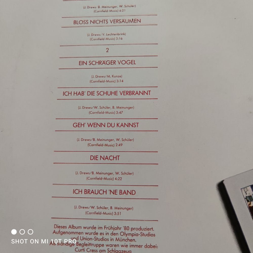 Jürgen Drews - Bloss nicht versäumen