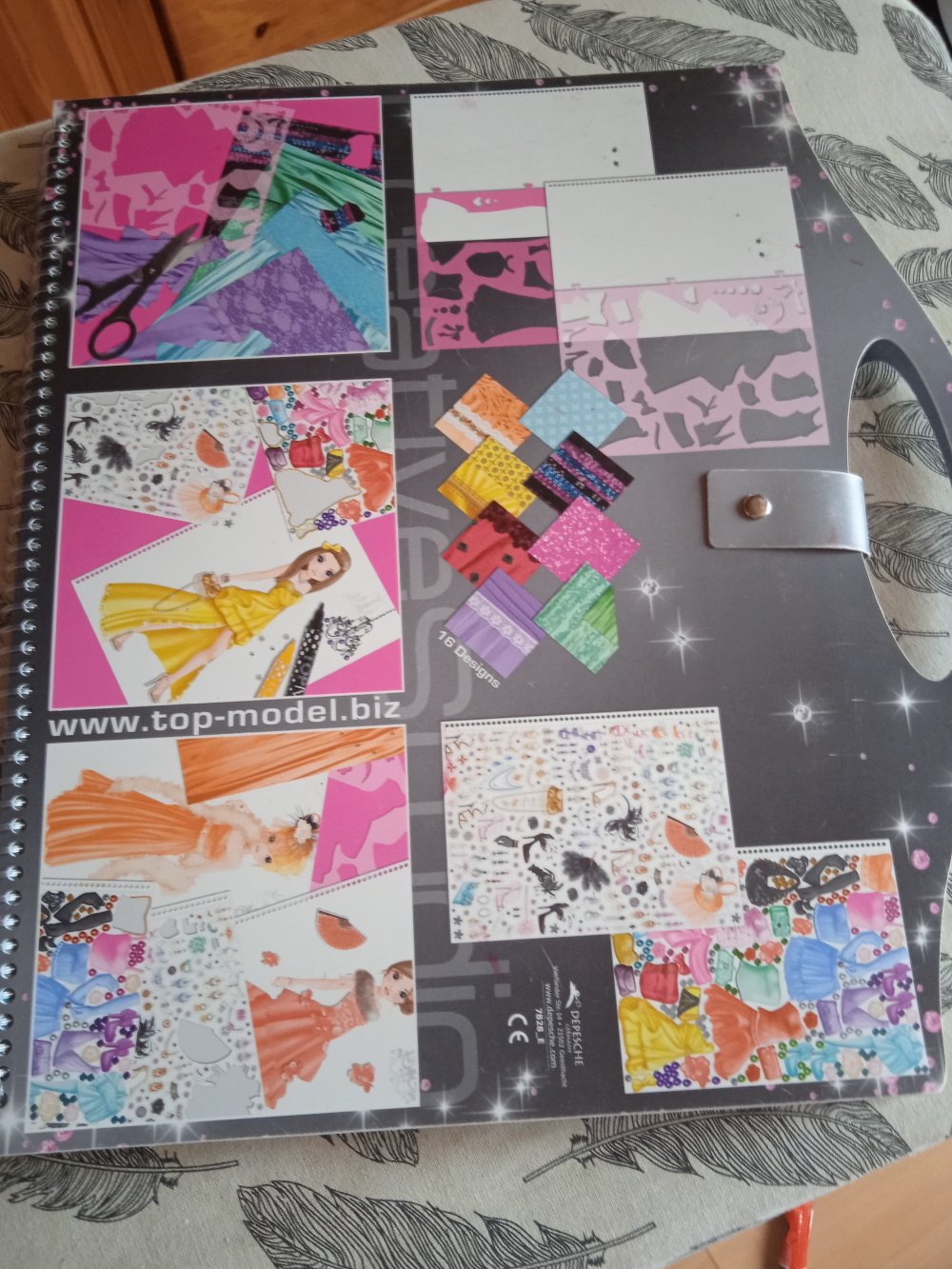 Top model Malbuch guter Zustand fehlen Sticker 