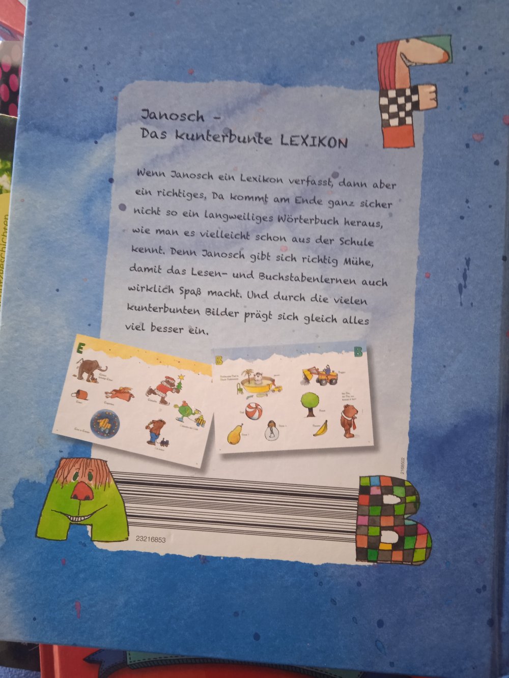 Janosch Buchstaben Lexikon für 5 jährige 