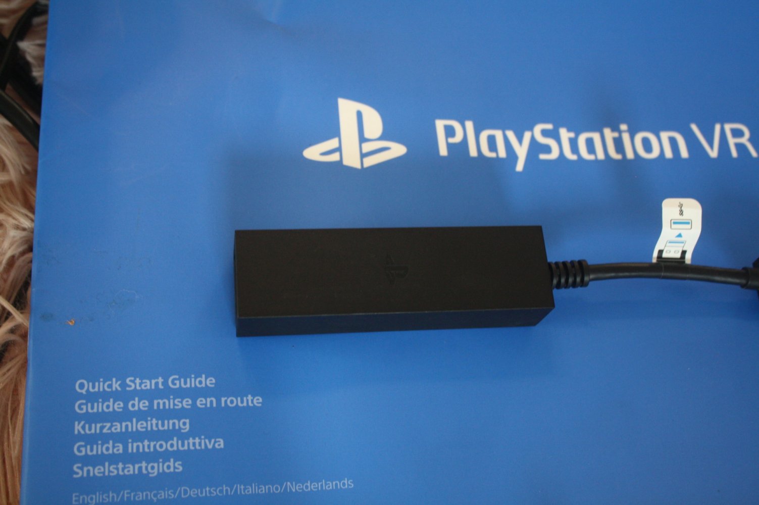 PSVR Brille mit Kamera, Adapter für PS5 /Spieleanleitung läuft 1A 