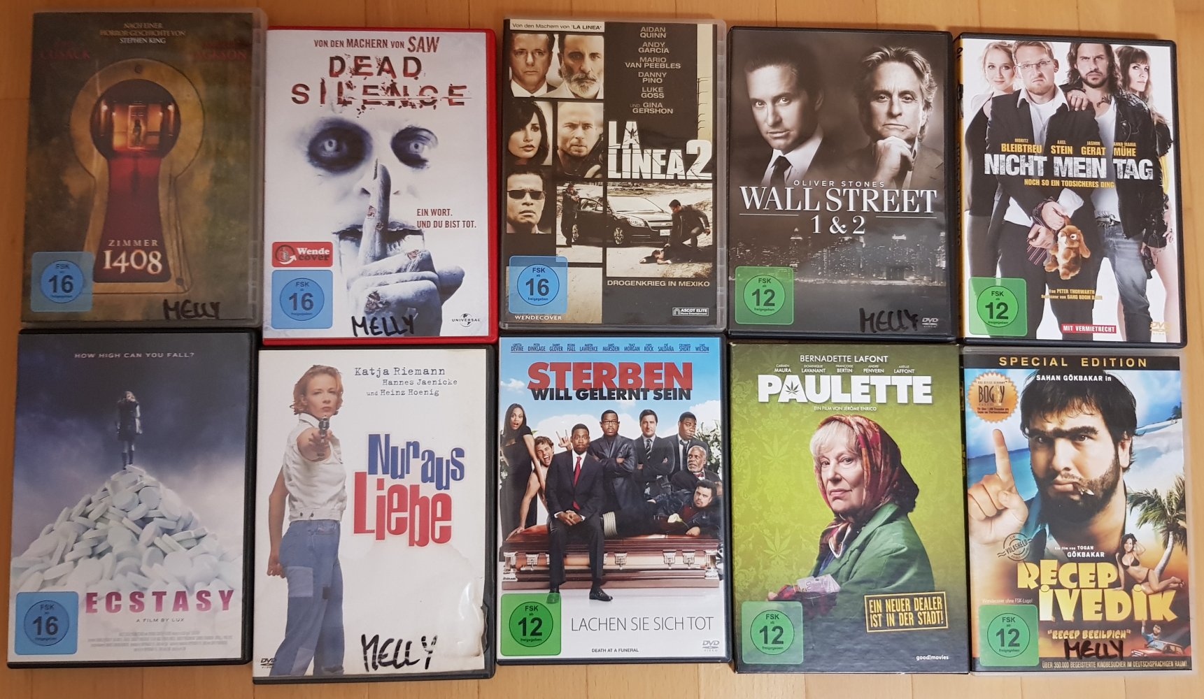 105 Verschiedene Dvd's 