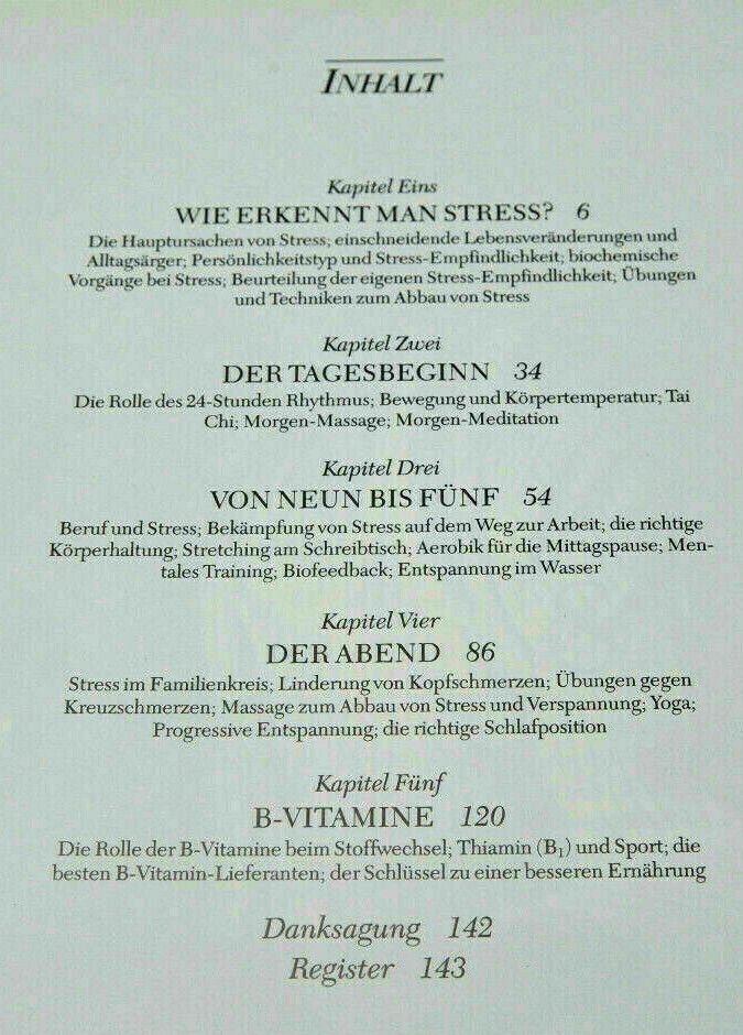 Stress-Bewältigung neue Kraft schöpfen Time Life Top-Zustand 