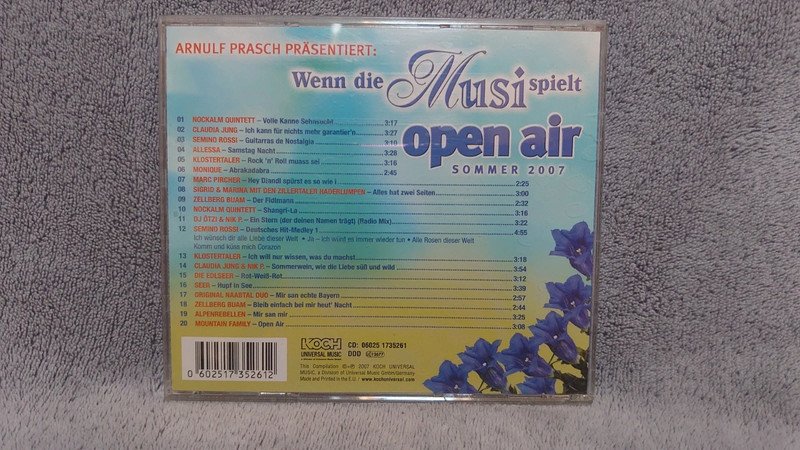 CD Wenn die Musik spielt Open Air 2007