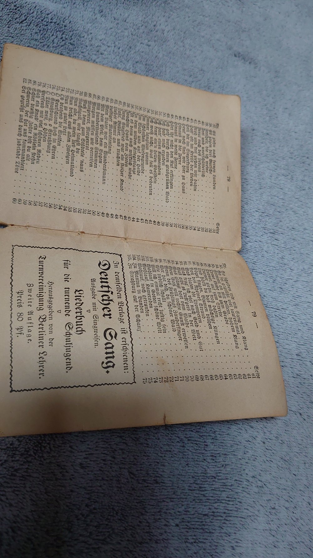 Buch Turnvereinigung Berliner Lehrer Deutscher Sang Liederbuch für die turnende Schuljugend Weidmannsche Buchhandlung 1914