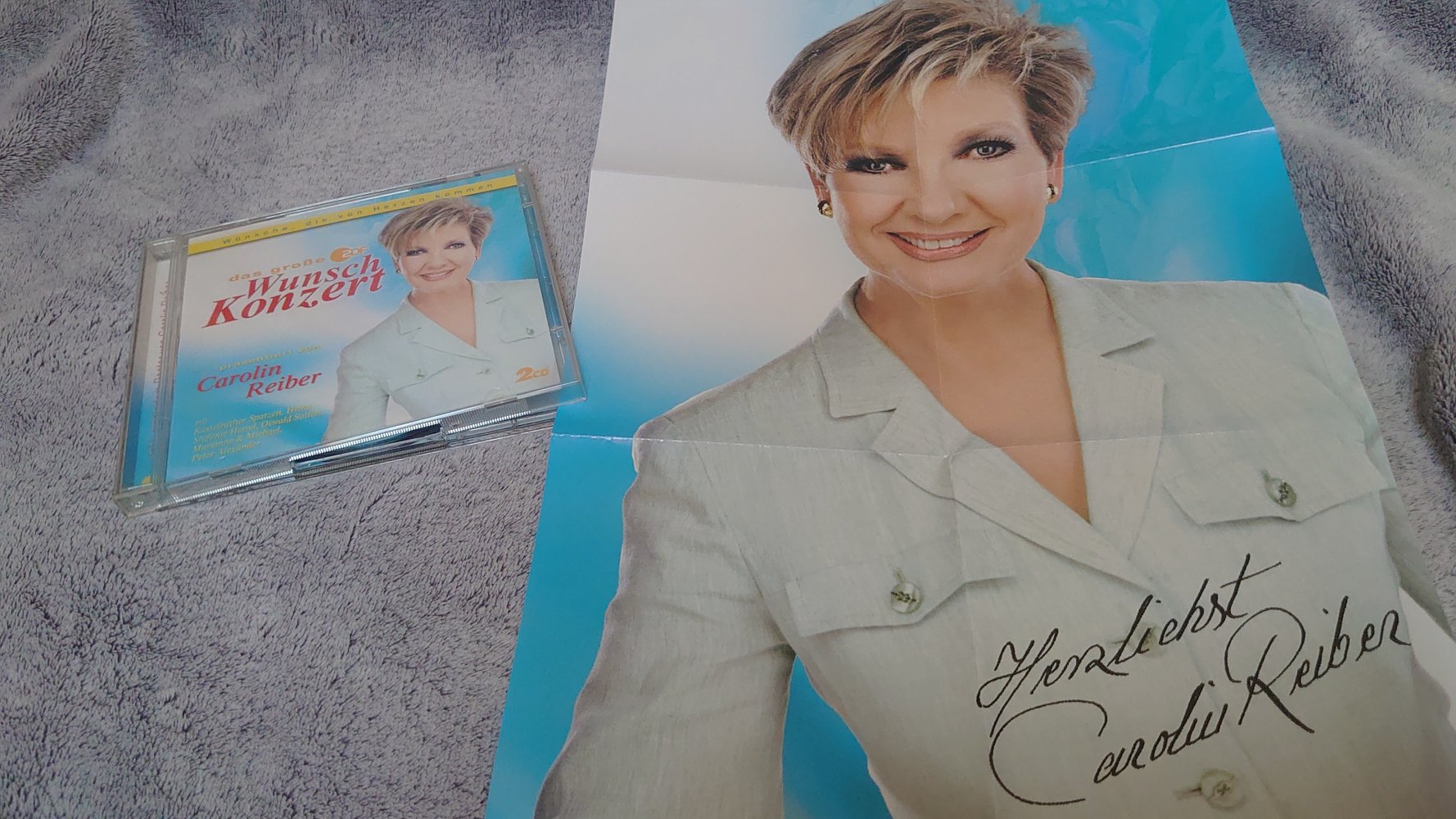 CD Carolin Reiber Das große ZDF Wunschkonzert  Wünsche dir vom Herzen kommen  2 CDs mit Poster von Caroline Reiber  Koch Universal Music 2004