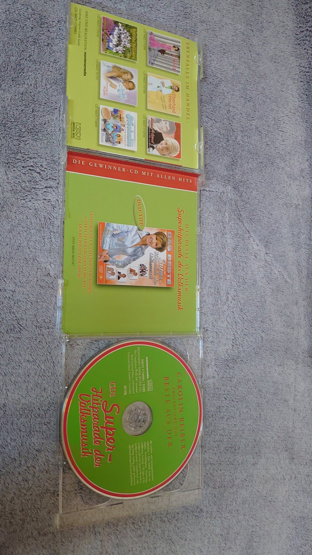 CD Carolin Reiber Präsentiert das Beste aus der Super - Hitparade der Volksmusik 2 CDs Koch Universal Music montanamedia 2007 