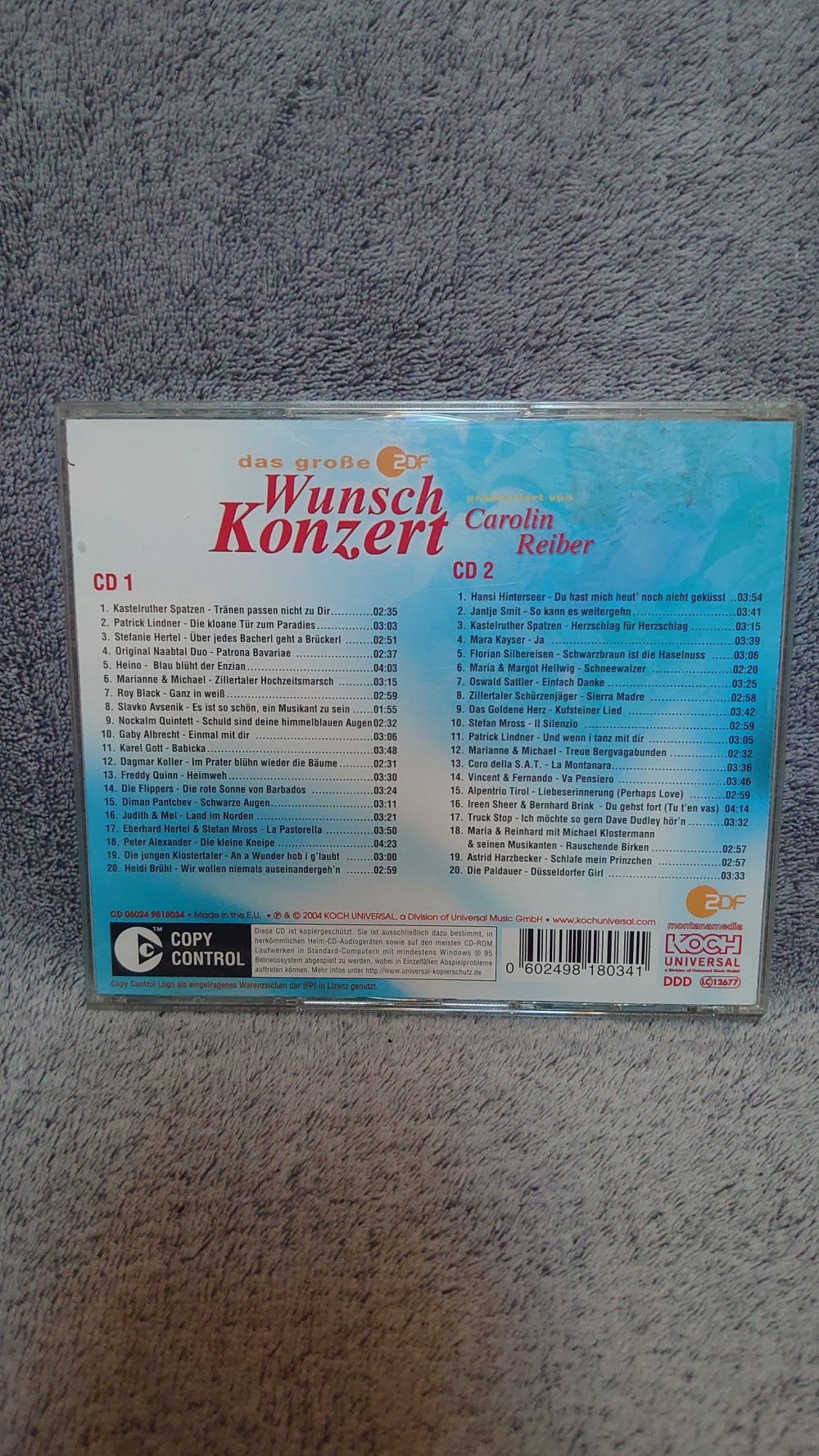 CD Carolin Reiber Das große ZDF Wunschkonzert  Wünsche dir vom Herzen kommen  2 CDs mit Poster von Caroline Reiber  Koch Universal Music 2004