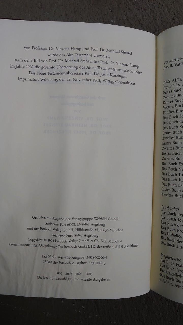 Buch Die Bibel Heilige Schrift Goldschnitt Weltbild