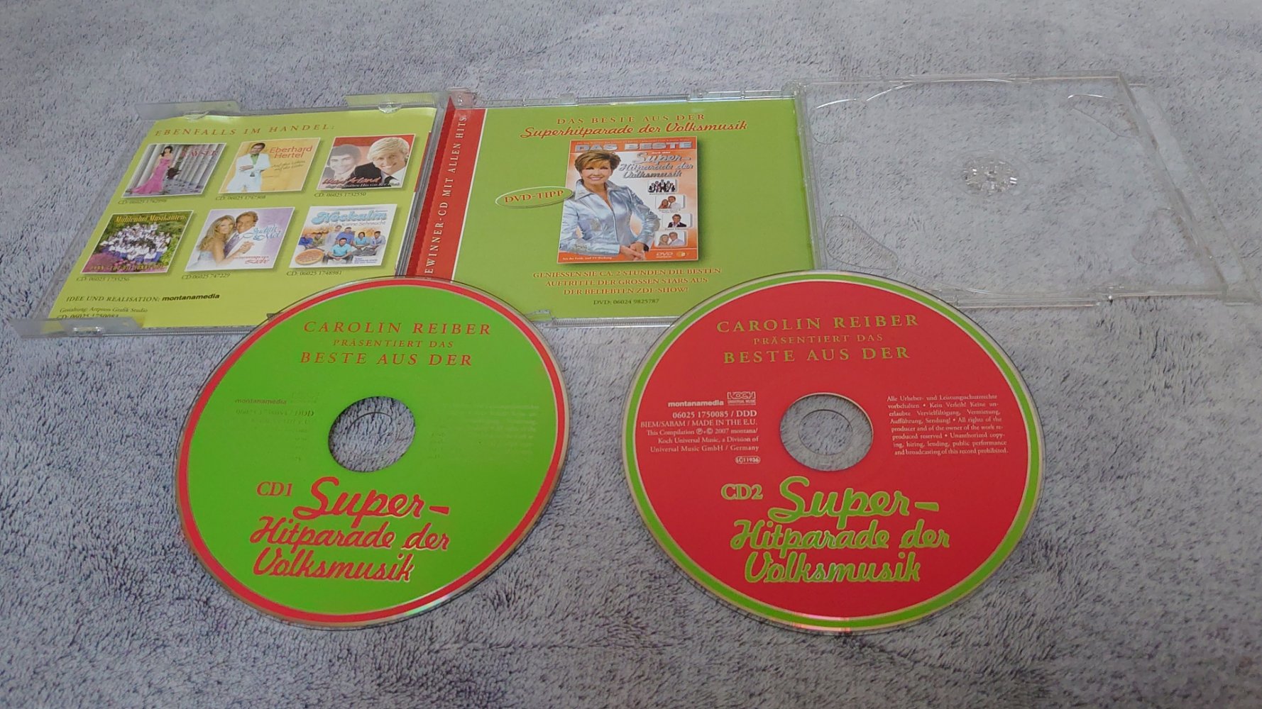 CD Carolin Reiber Präsentiert das Beste aus der Super - Hitparade der Volksmusik 2 CDs Koch Universal Music montanamedia 2007 