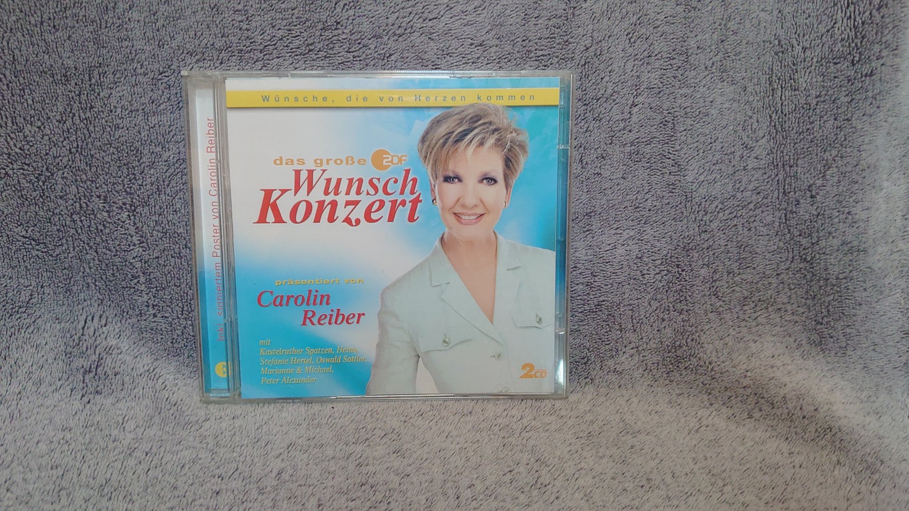 CD Carolin Reiber Das große ZDF Wunschkonzert  Wünsche dir vom Herzen kommen  2 CDs mit Poster von Caroline Reiber  Koch Universal Music 2004