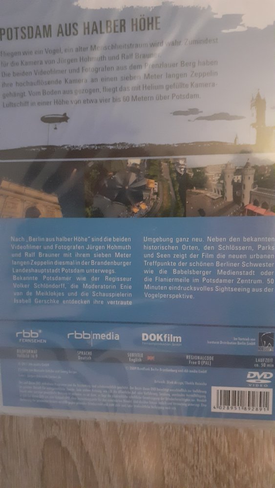 Potsdam aushalber Höhe DVD