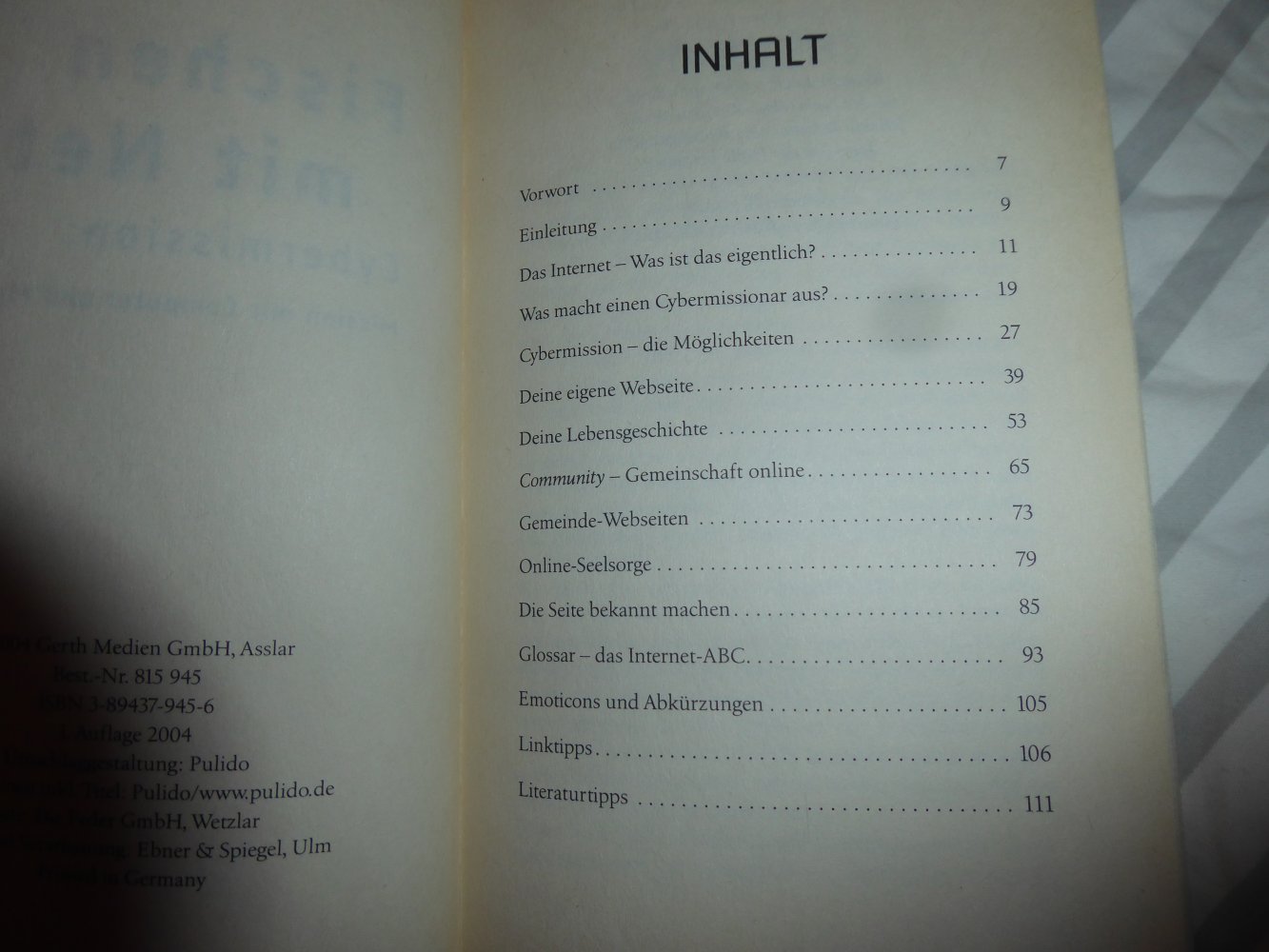 Buch Fischen im Netz christlich Gemeinde Homepage Internetseite  Glaube Evangelisation